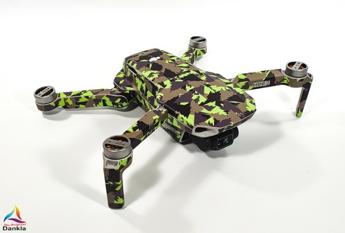 DJI MINI 2 - SKIN - DESIGN: GREEN FLASH  - Decal - Wrap -  Folie - Picture 1 of 10