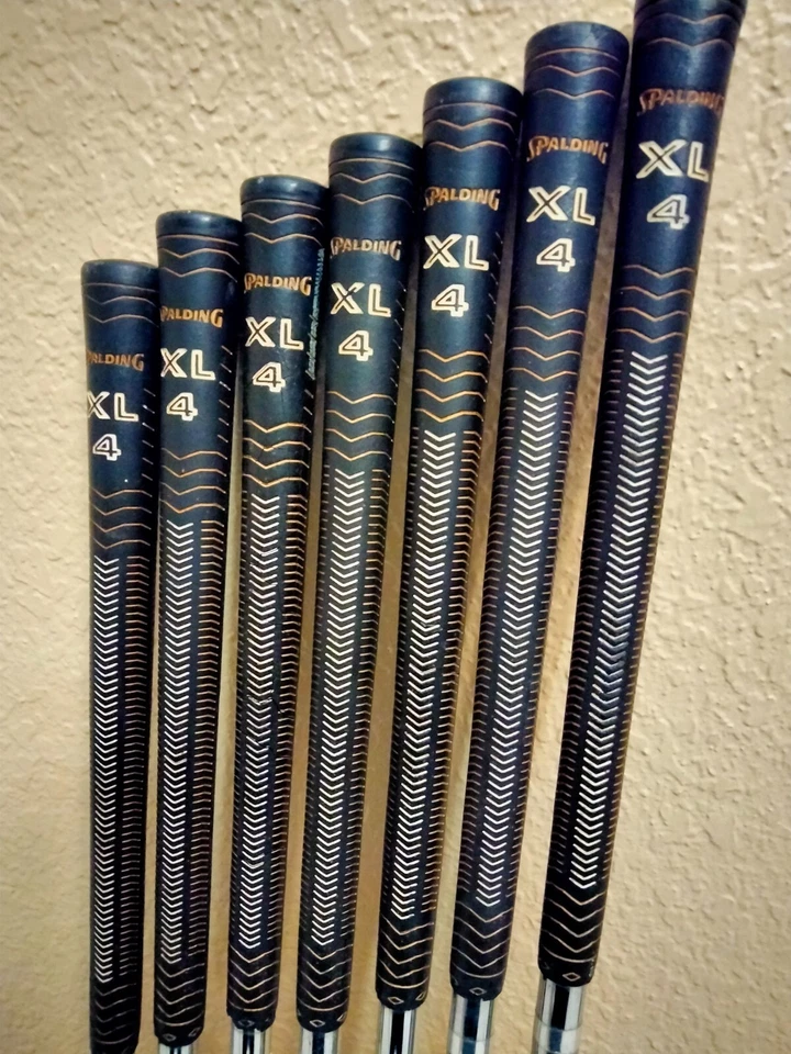 Spalding XL4 Iron Set 3-9 RH Stiff Flex Grip Rite Good Condition. - Image 4 of 4