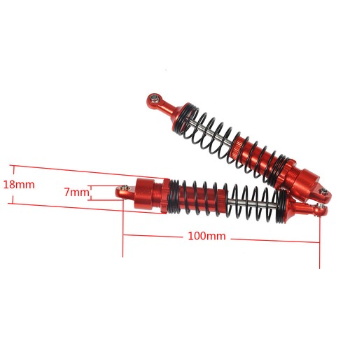 2/4PCS 90/110/120mm Shock Absorbers Stoßdämpfer Für 1/10 RC Axial SCX10 TRX-4 - Bild 13 von 15