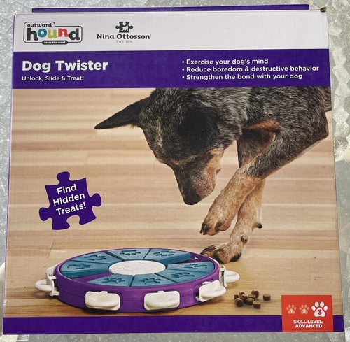 Outward Hound Nina Ottosson Dog Twister Puzzle Toy Advanced Interactive Level 3