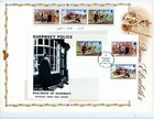 Guernsey Scott # 204 -206, 207, 208,209-212, 213-217 With 4 FDC Covers -Beautiul