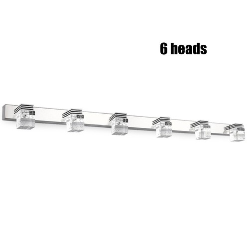 Modern LED Crystal Front Mirror Toilet Wall Lamp Bathroom Make-up Vanity Light - Picture 72 of 81