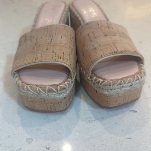 Kate Spade New York Cosette Cork Wedge Sandals Size 6.5 B - Picture 4 of 9