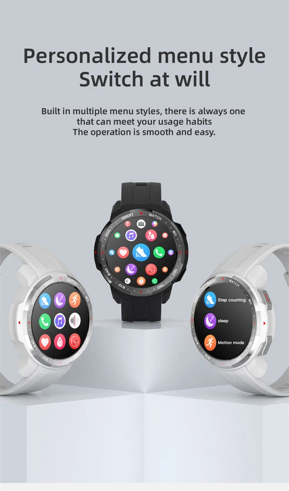 Bluetooth Smart Watch Phone Music Player Fitness Tracker Watch for Men Women - Image 4 of 4