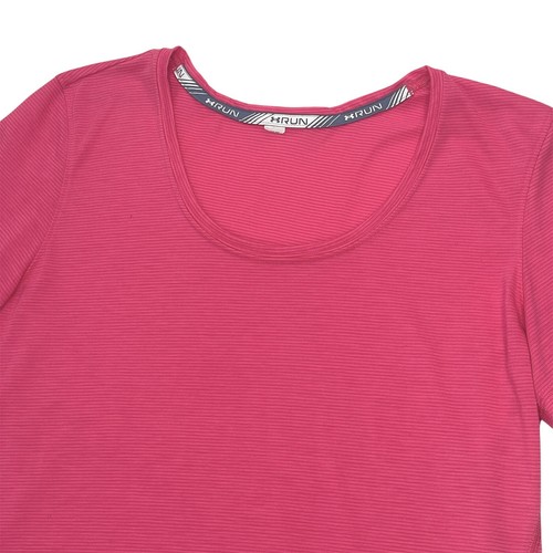 Under Armour Women Heatgear Streaker Short Sleeve T-Shirt Pink Medium 8 - 10 - Picture 7 of 8