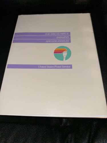 Vintage Buch von USPS Die Olympischen Spiele 1984: Sarajevo und Los Angeles Hoobing Fotos