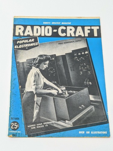 Radio Craft Oct 1943, Women War Workers, Data Sheet No 328 Philco Models 42-1009 - Picture 1 of 6