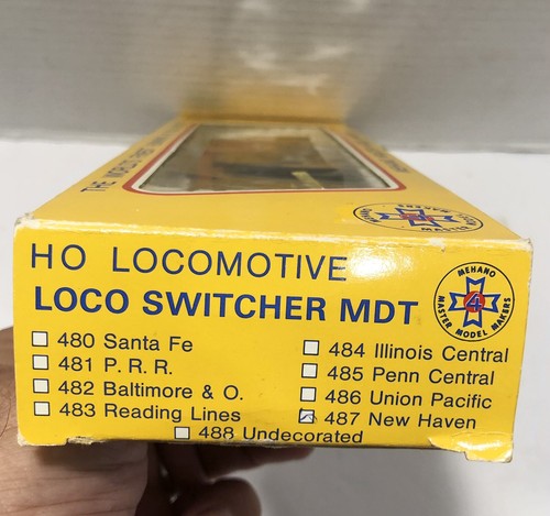 HO MEHANO Zug Lok #487 in Box, LOCO SWITCHER MDT New Haven - Bild 3 von 14