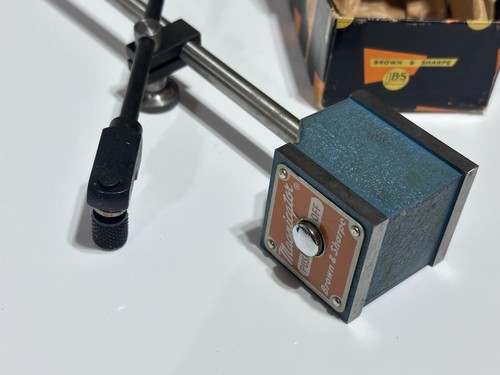 NOS Marrón y Afilado B&S 599-7746 Magnicator Base Magnética sin Dial, con Caja - Imagen 6 de 13