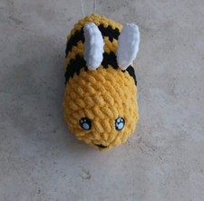 Handmade Crochet Bumble Bee Stuffed Animal 7  Long Crochet Toy Children Gift