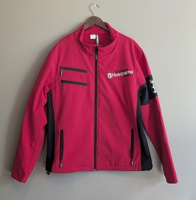 Husqvarna Mens XXXL 3XL Softshell Racing Jacket Red Full Zip Motorcycle Biker