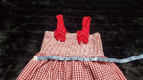 Vintage Emily Rose Gingham Erdbeere Kleid Größe 5 Mädchen Sommerkleid - Bild 11 von 15