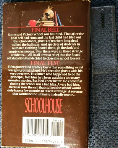 Schoolhouse 1988 Horror Paperback Lee Duigon Rare Pinnacle Horror Book VGC OOP - Bild 2 von 7