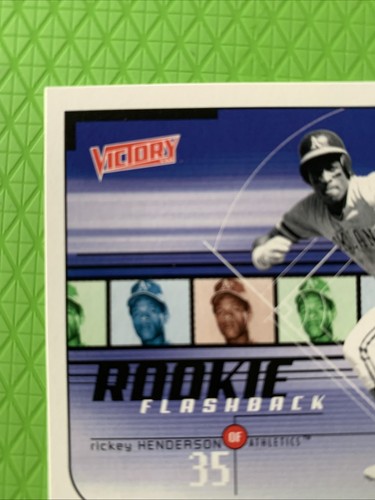 1999 Victory - Rookie Flashback Rickey Henderson #462 Oakland Athletics - Picture 2 of 10