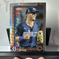 2025 Topps Chrome Logofractor Edition Image Variation SP Jace Jung Rookie RC