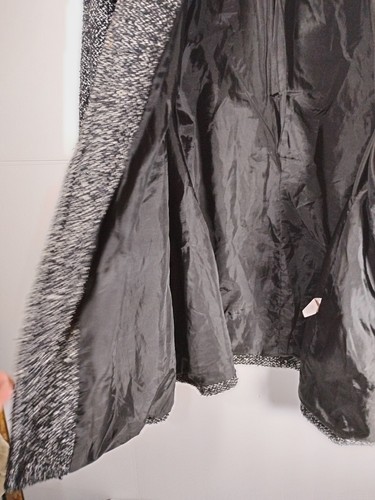 London Fog Wool Blend Coat Tweed Peacoat Size 3XL Jacket Black White - Picture 9 of 12