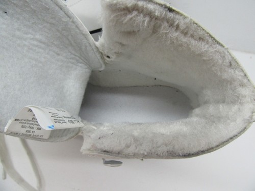 Oxelo Ice Skates UK 7 White Blue Pattern VGC - Picture 3 of 6
