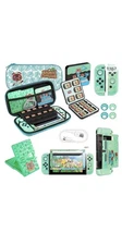 Nintendo Switch Animal Crossing Case with Accessories Bundle