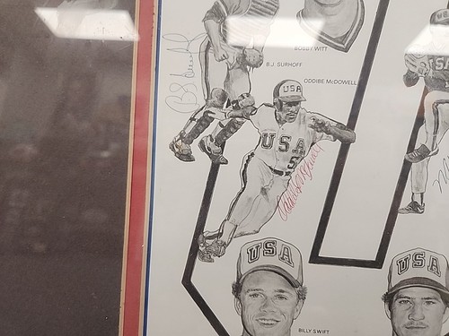 1984 USA OLYMPIC BASEBALL TEAM SIGNED AUTOGRAPHED PALUSO LITHOGRAPH 228/500 Coa - Picture 5 of 10