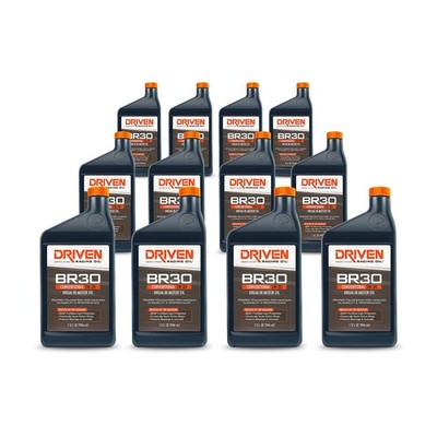 BR30 5W-30 Break-In Motor Oil 12 Qt High Zinc Formula for New Engine Dyno Racing