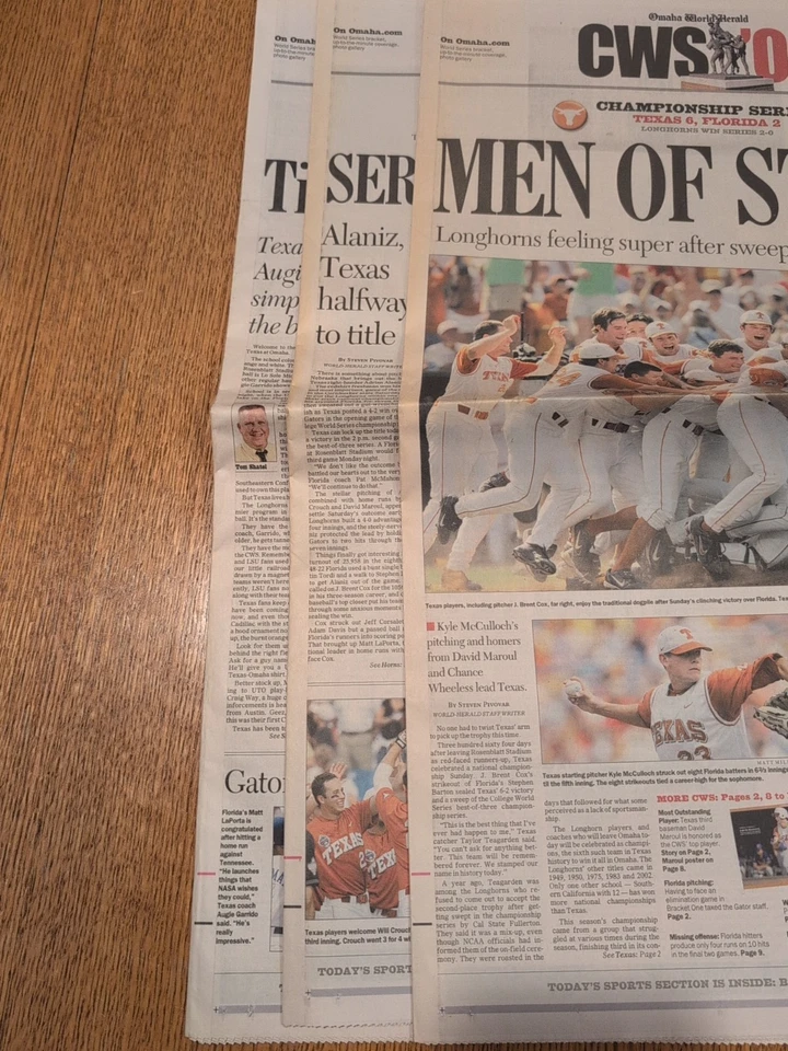 Campeonato CWS Texas Longhorns 2005 para hombre cobertura completa OWH Foto 3 de 4