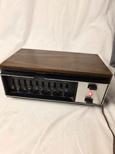 Rare Vintage BSR FEW II Stereo Frequency Equalizer with Brown Woodgrain Finish