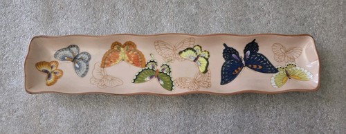 Vintage Neiman Marcus Porzellan Schmetterling Schmuck Tablett Schmuck