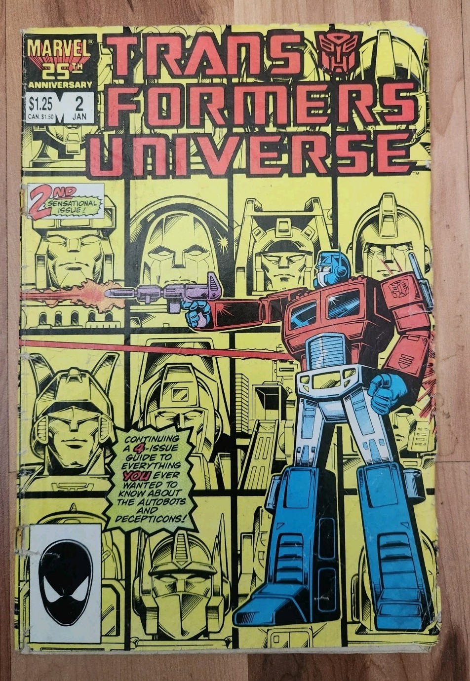 TRANSFORMERS UNIVERSE #2 Marvel Comics 1987 (1605 Acceptable Rare Read Desc. )