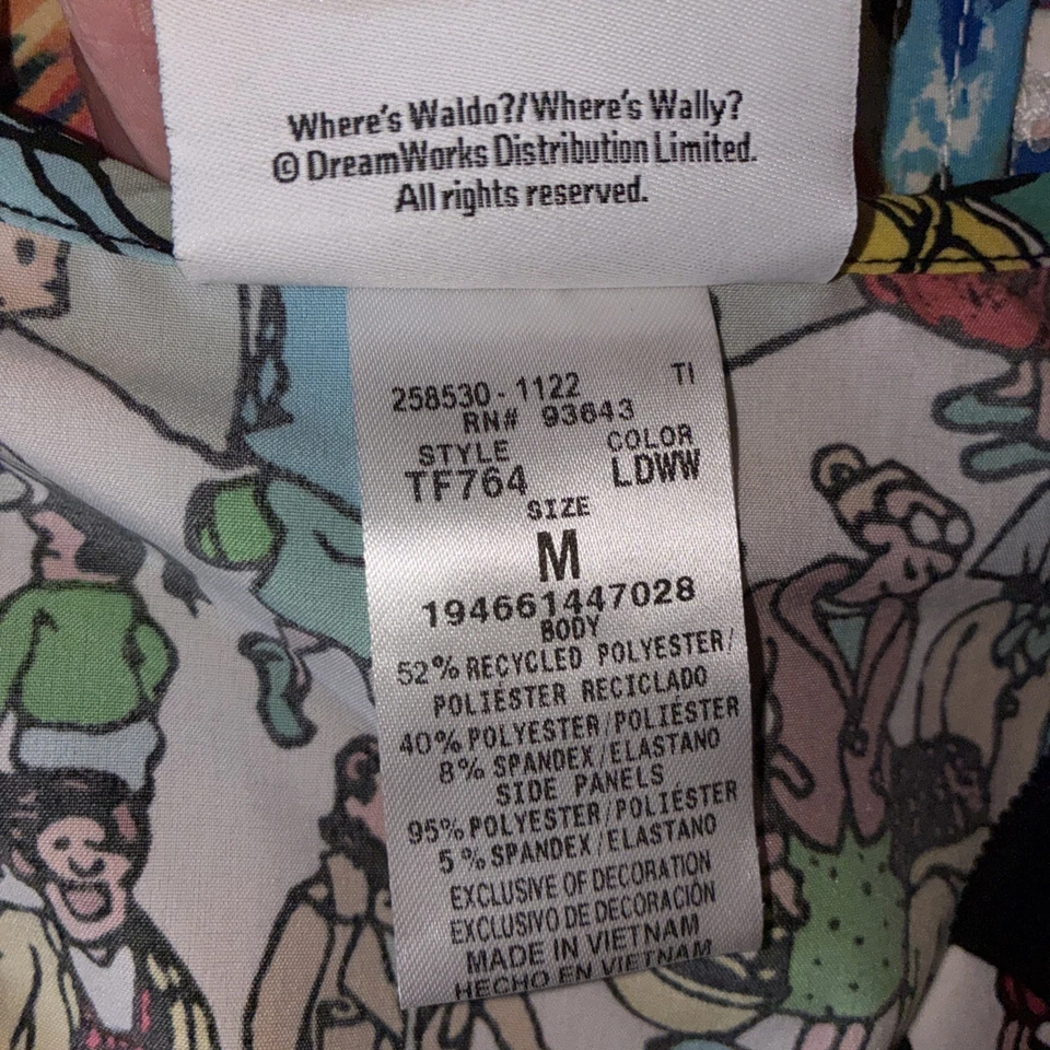 Where’s Waldo Scrub Top Women’s Unisex Medium Tooniforms New - Image 4 of 4