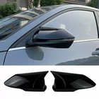 Gloss Black For Hyundai Elantra 2021-2024 Mirror Cover Side Rearview Cap Trim