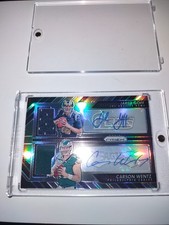 2016 Prizm JARED GOFF CARSON WENTZ Silver Dual RC Rookie Patch Auto RPA 02/99 🔥