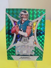 2024 Panini Mosaic - Epic Performers Jalen Hurts #EP-JH Green Mosaic Prizm
