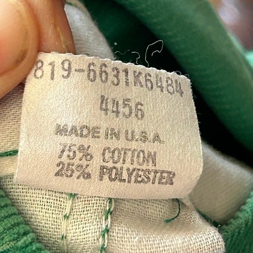 Vintage Oshkosh B’Gosh Vestbak Kids Size 4T Corduroy Overalls Green - Picture 8 of 9