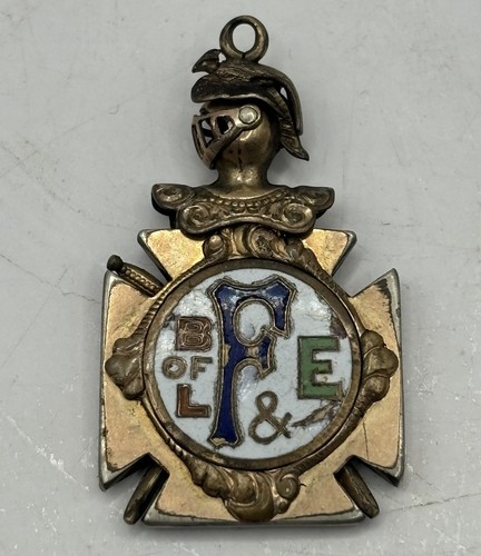 B Of L F & E Brotherhood Of Locomotive Firemen & Enginemen Railroad Watch Fob - Bild 3 von 7