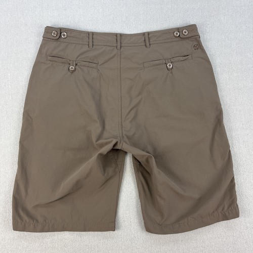Clothing Arts Shorts Mens 34 Beige 12" Inseam P^cubed Pick-Pocket Proof Travel - Picture 3 of 14