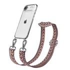 Łańcuszek na telefon komórkowy do Apple iPhone Air etui z boho szerokopasmowa jagoda / różowy -Srebrny