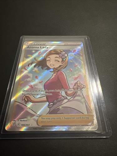 Aroma Lady 199/203 Evolving Skies Full Art Ultra Rare Pokemon NM