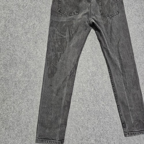 Pantalones de mezclilla Kith Varick de pierna cónica para hombre negros 33x30 elásticos punk gótico diseñador - Imagen 9 de 14