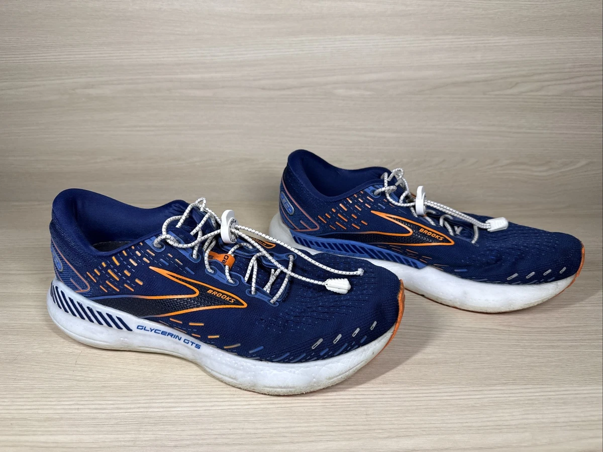 Brooks Glycerin 20 Shoes Mens Size 13 Blue Orange Mesh Athletic Running Sneaker Brooks Sneakers Men 13D Glycerine 20 Running Shoes Blue  main image 2
