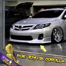 Fits 11-13 Toyota Corolla JDM TR Style Front Bumper Lip Chin Spoiler Kit