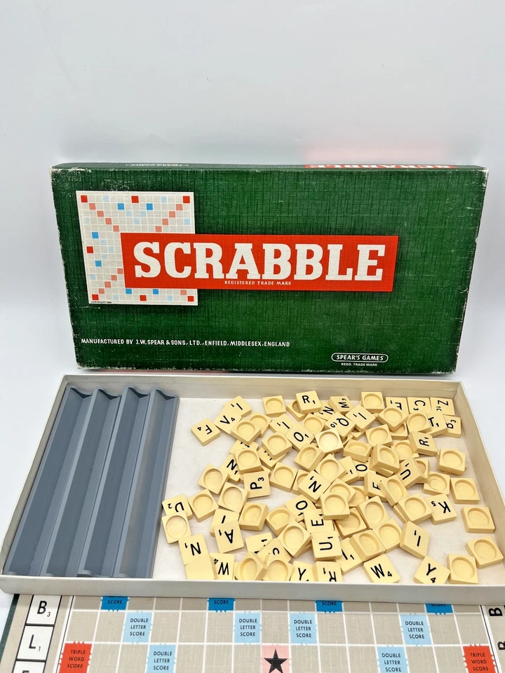 Scrabble Original Board Game Vintage ***100% Complete*** Spears Christmas Xmas - Image 2 of 4
