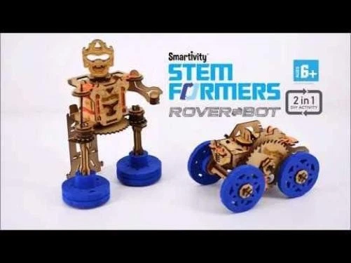 Smartivity - Roboformer Wooden Construction Set, 2 in 1 Robot & Vehicle, 83 Piec - Image 3 of 3