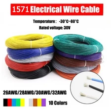 26/28/30/32AWG Flexible Stranded Wire Cable PVC Insulated 1571 Electronic Wire