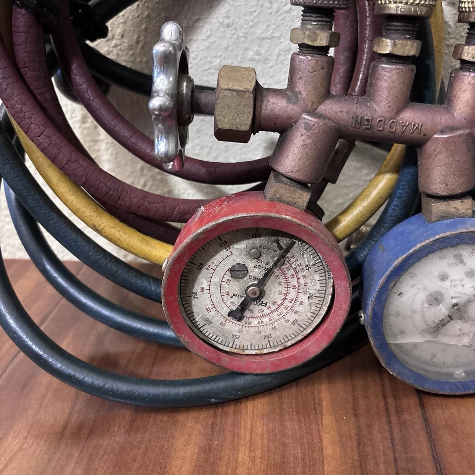 Medidores colectores de climatización Robinair vintage Foto 4 de 4