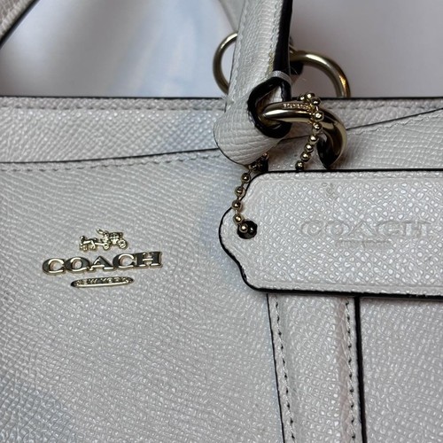 Coach Handbag Tote Bag Leather White - Imagen 13 de 13