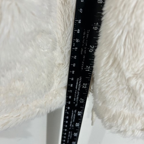 THIS&MORE Fuzzy Faux Fur Color Block Jacket Brown Beige Creme Damen Medium - Bild 3 von 11