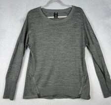 Active Life Sweater Size XL Army Green  Lightweight Pullover Zipper Stretch Walk