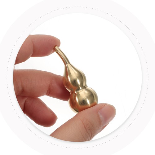 Fashion Gourd Brass Elbow Gourd Home Hanging Car Key Pendant Pendant - Size - Picture 4 of 12
