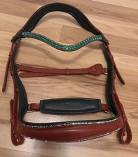 NEW Green Padded Ergo Monocrown Bridle- COB