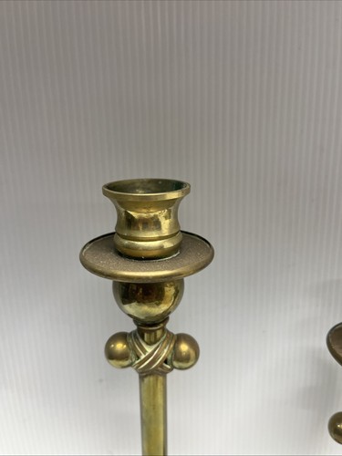 3 SELTENE CHAPMAN Vintage Messing Kugel Kampagne MCM Kerzenhalter Regency Hollywood - Bild 2 von 18